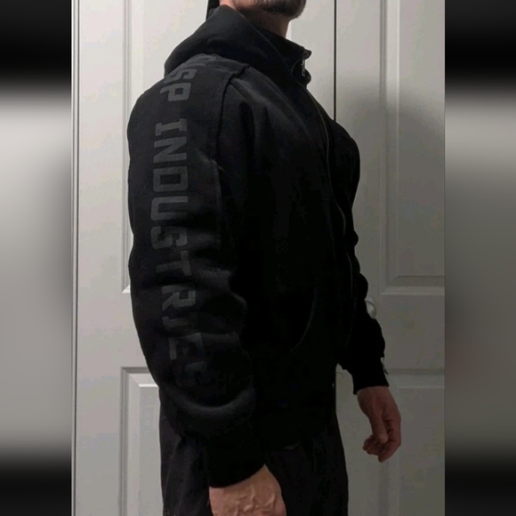 Men Pro Bodybuilder Gasp Zip Up Hoodie L - Picture 3 of 5